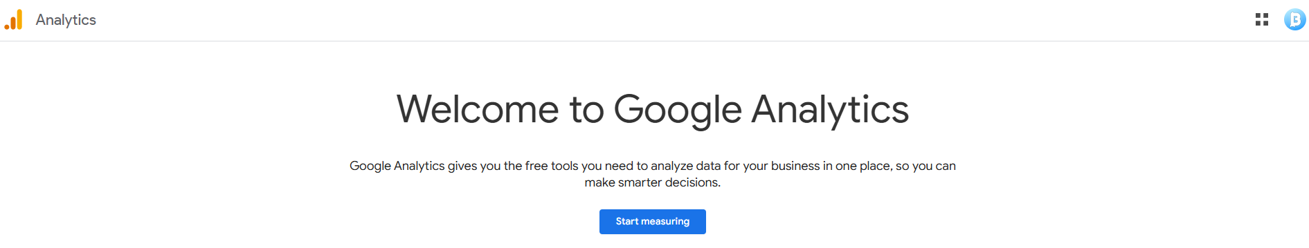 Welcome to Google Analytics