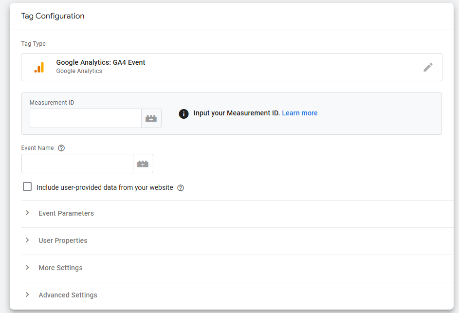 Enter measurement ID